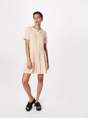 VERO MODA - Vestido camisero 'BUMPY' en blanco: frente