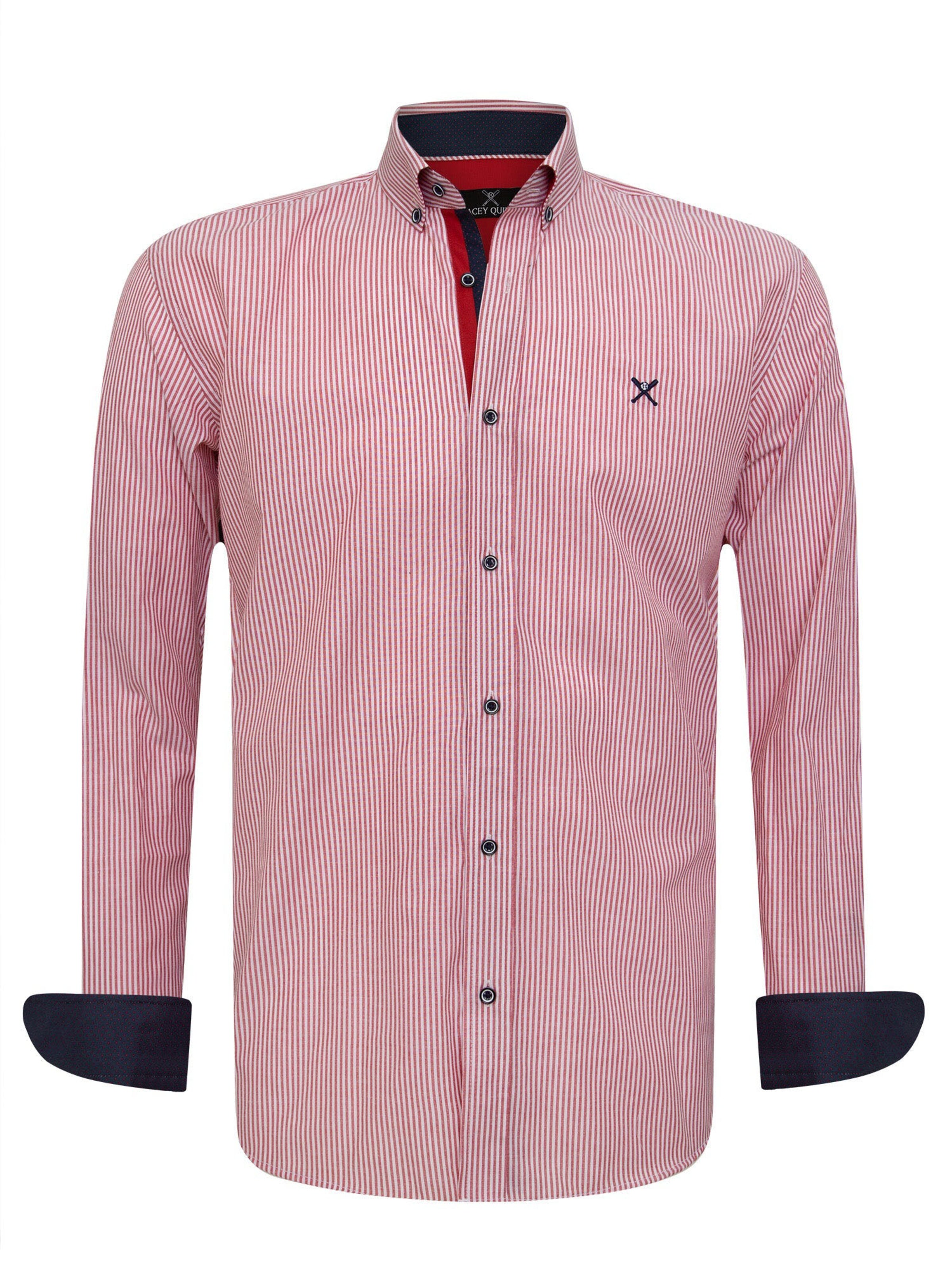 Coupe regular Chemise Jacey Quinn en rouge : devant