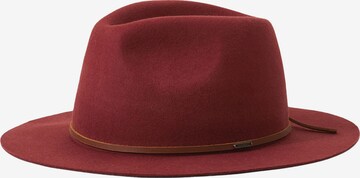 Pălărie 'WESLEY FEDORA' de la Brixton pe roșu: față