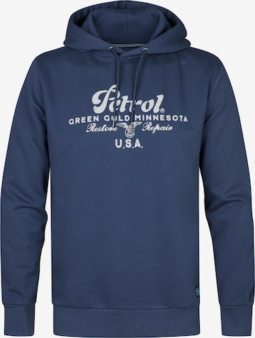 Petrol Industries Sweatshirt 'Yankton.' in Blauw: voorkant