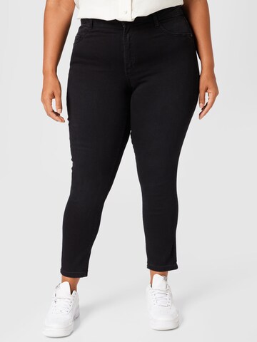 Noisy May Curve Jeans 'CALLIE' in Black: front