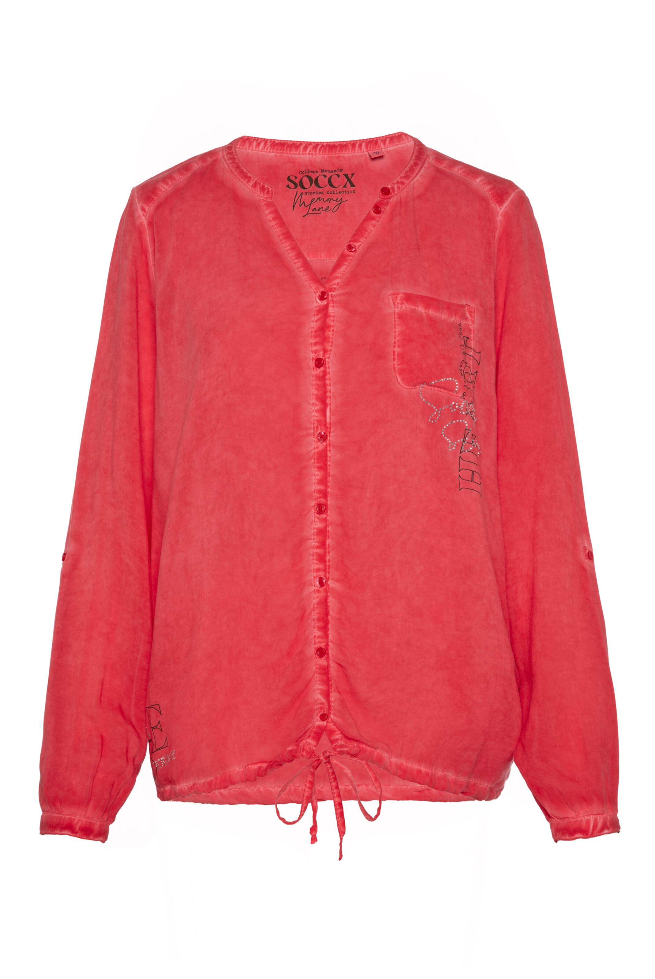 Soccx Blouse 'Memory Lane' in Red: front