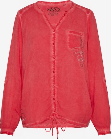 Soccx Blouse 'Memory Lane' in Red: front