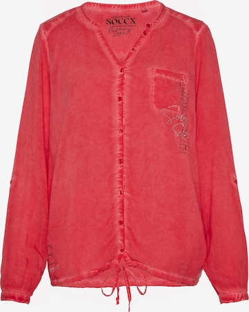 Soccx Blouse 'Memory Lane' in Rood: voorkant