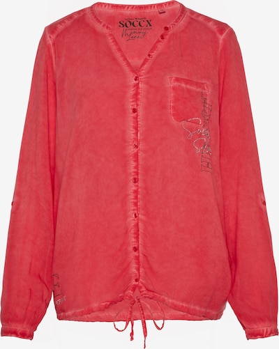 Camicia da donna 'Memory Lane' Soccx di colore grafite / rosso pastello / argento, Visualizzazione prodotti