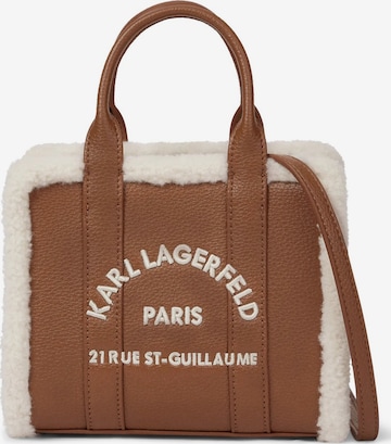 Karl Lagerfeld Handbag 'Rue St-Guillaume' in Brown: front