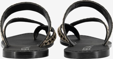 IZIA T-Bar Sandals in Black