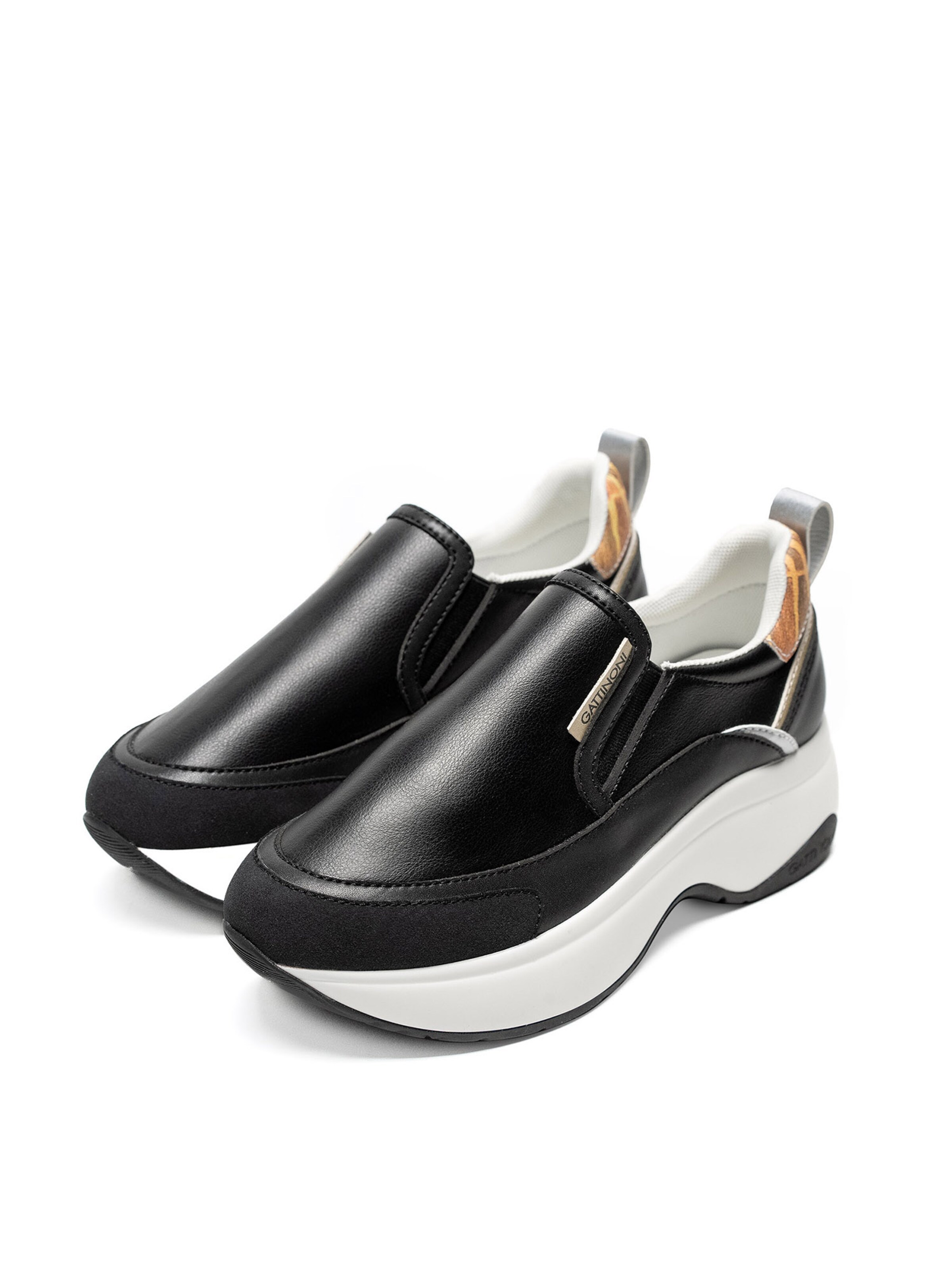 Gattinoni Platform trainers in Black