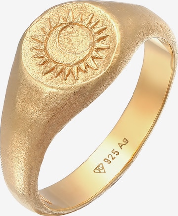 Haze&Glory Ring 'Sacred Sun' in Gold: front