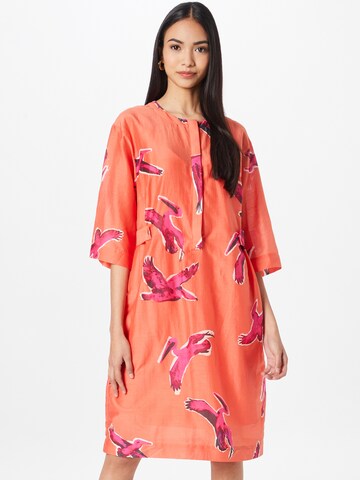 Robe-chemise LANIUS en orange : devant