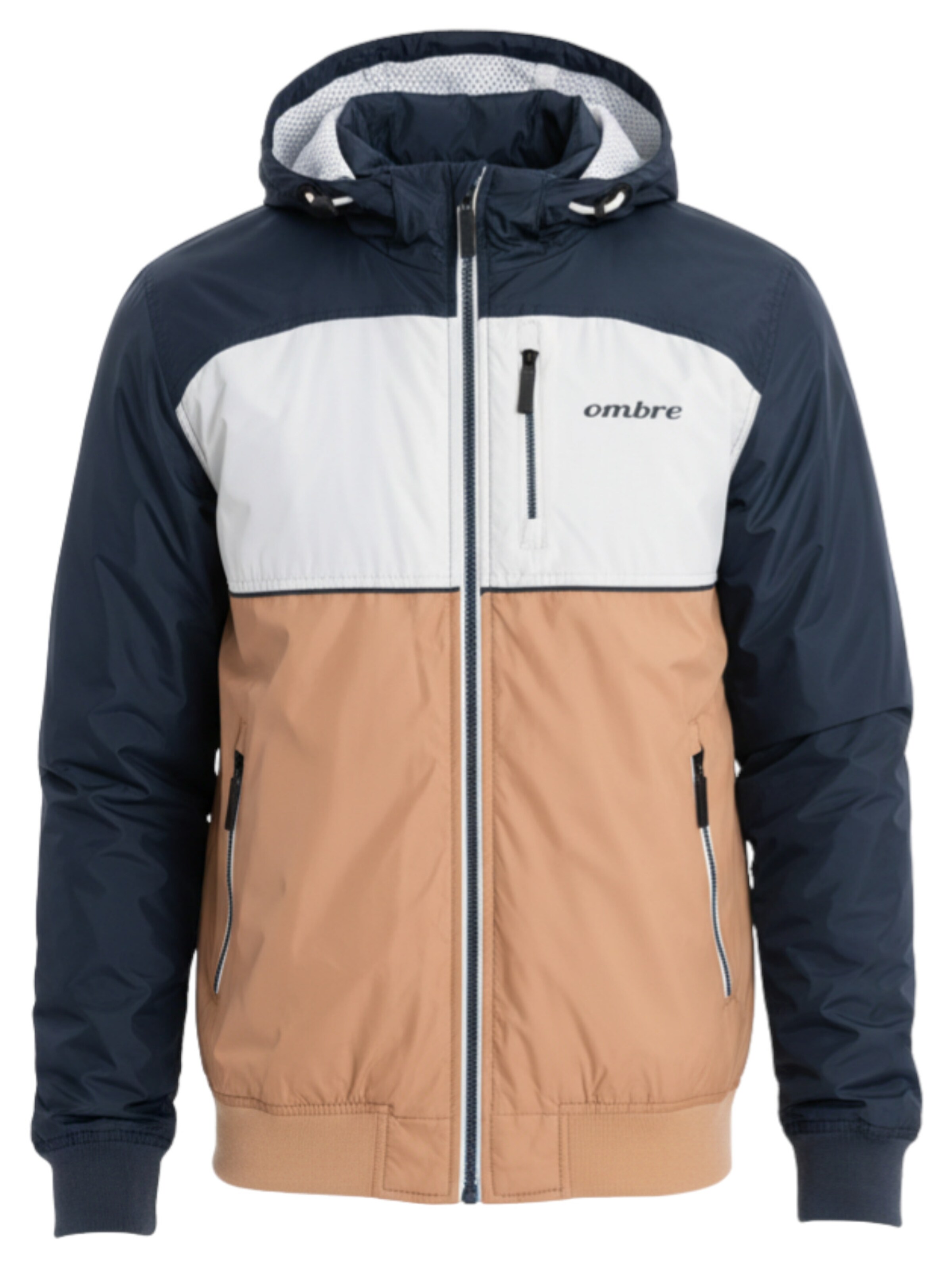 Veste mi-saison 'OM-JANP-0194' Ombre en mélange de couleurs : devant
