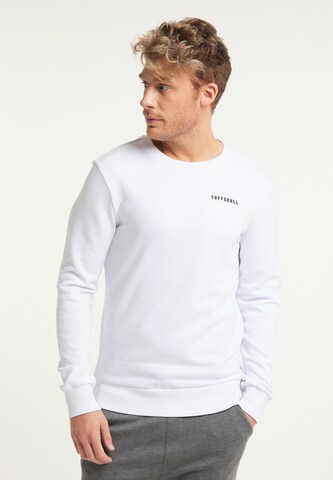 TUFFSKULL Sweatshirt in White: front