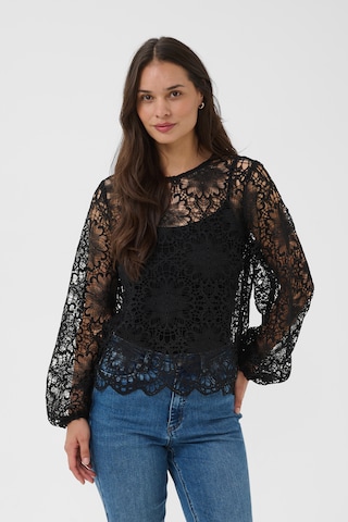 Kaffe Blouse in Zwart: voorkant