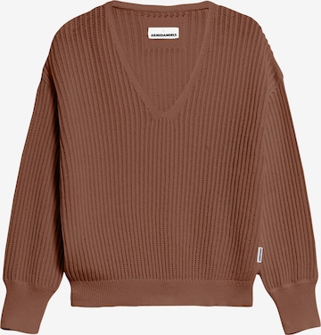 Pull-over 'RANAA CROCHET LINO' ARMEDANGELS en marron : devant