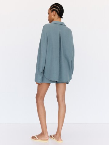 Pull&Bear Bluse in Blau