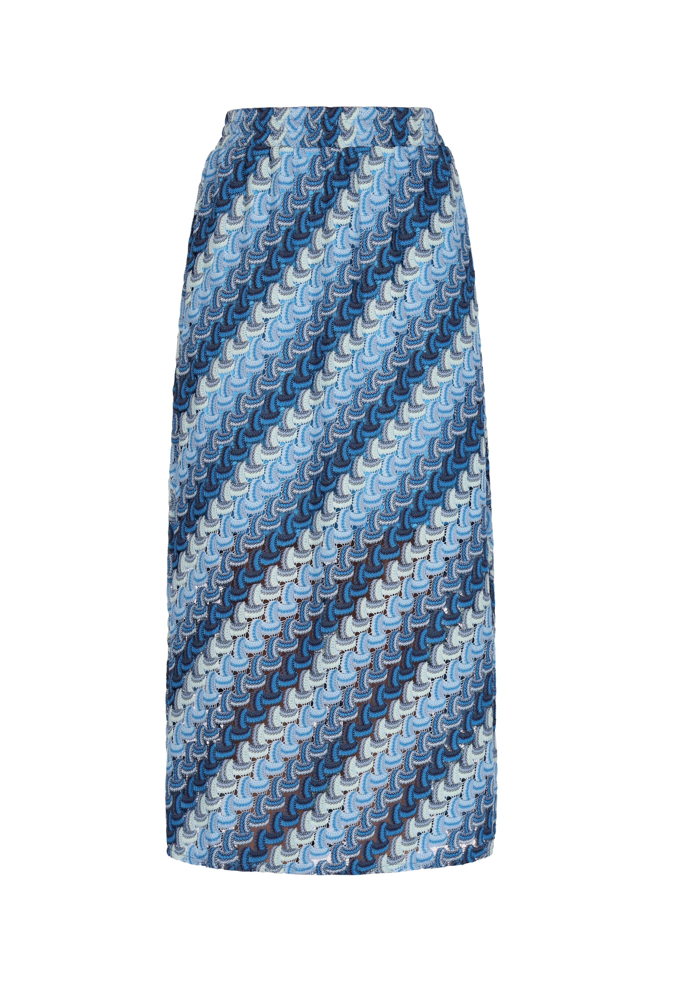 Fustă de la IZIA pe albastru: față