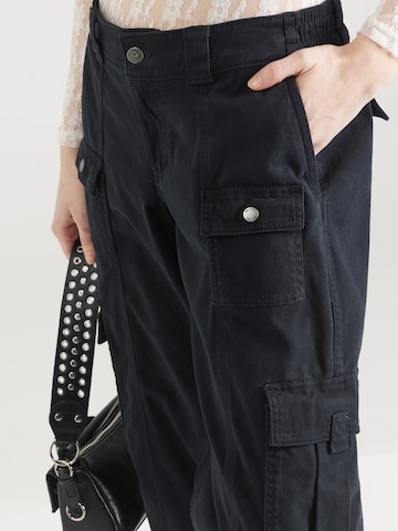 Loosefit Pantalon cargo HOLLISTER en noir