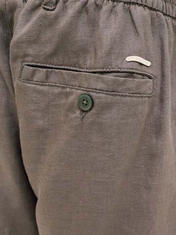 JACK & JONES Wide Leg Lærredsbukser 'JPSTBill JJLawrence' i grå