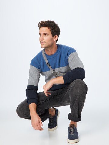 Casual Friday Sweater 'Kristian' in Blue