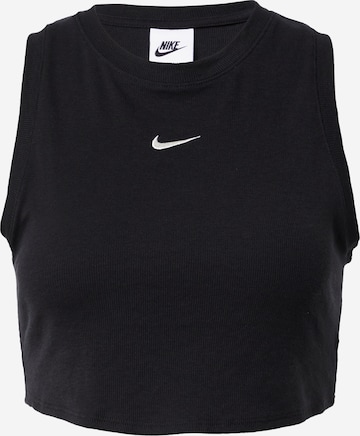 Nike Sportswear Top 'ESSENTIAL' in Schwarz: predná strana