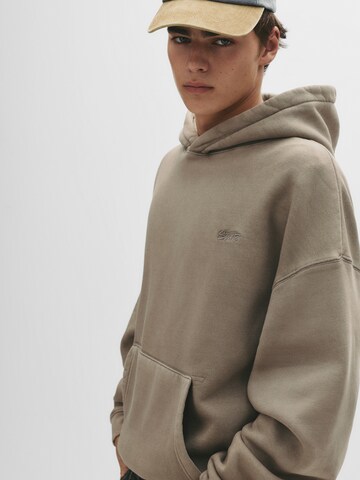 Pull&Bear Sweatshirt 'STWD' in Beige
