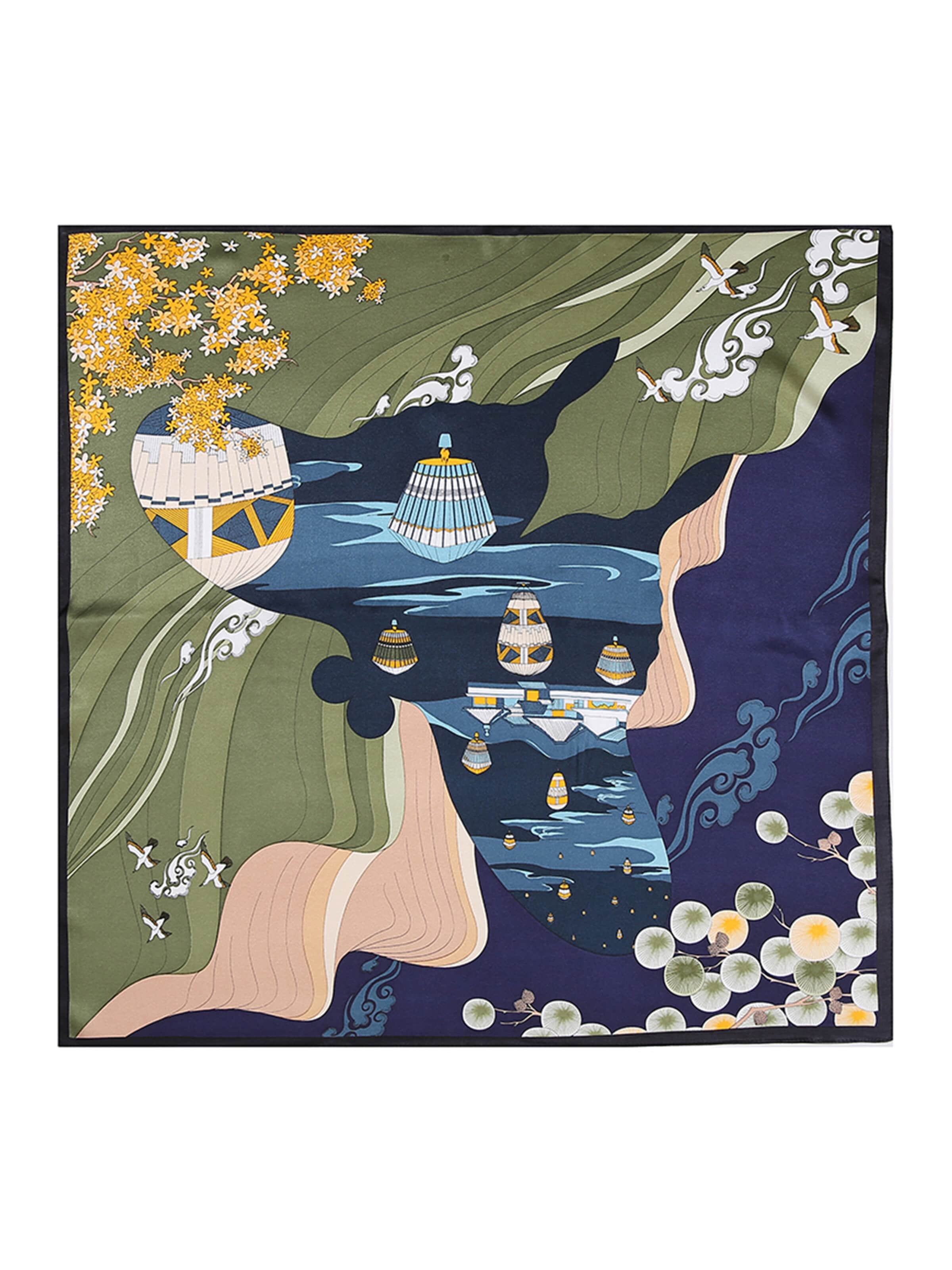Vivi Idee Scarf 'Seeland' in Blue: front