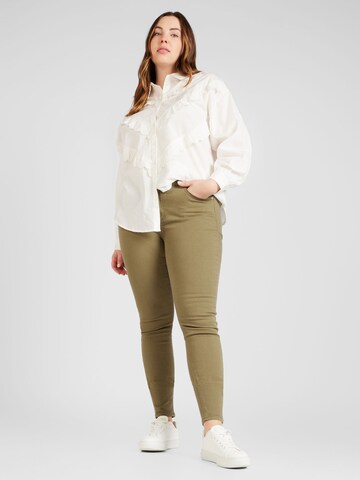 Skinny Pantalon 'WILLY' ONLY Carmakoma en vert