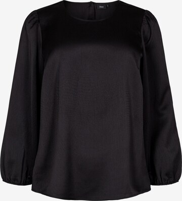 Zizzi - Blusa 'MKIM' em preto: frente