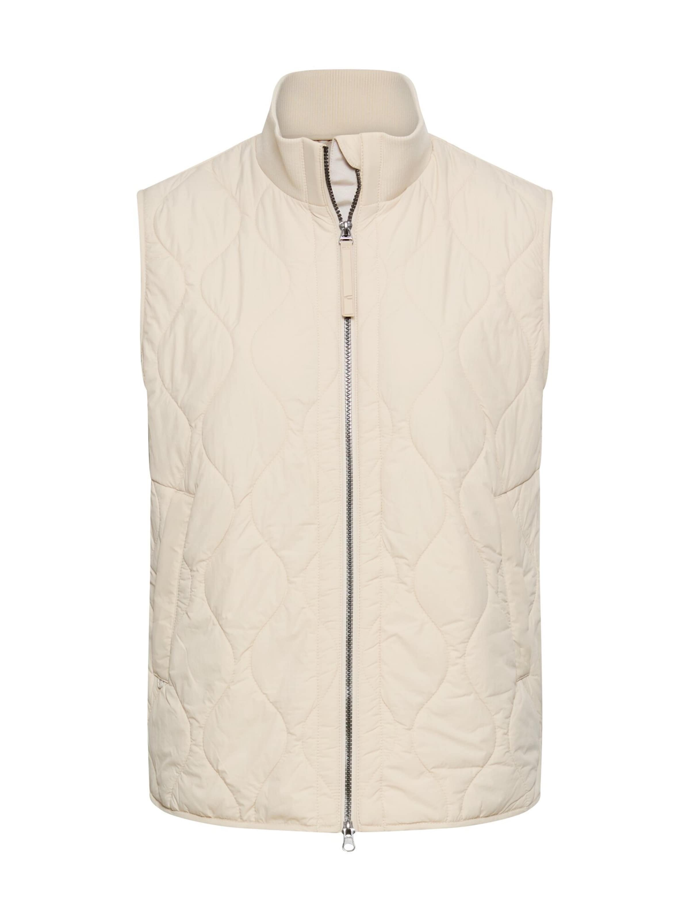 CAMEL ACTIVE Weste mit Stehkragen in Beige: Vorderseite