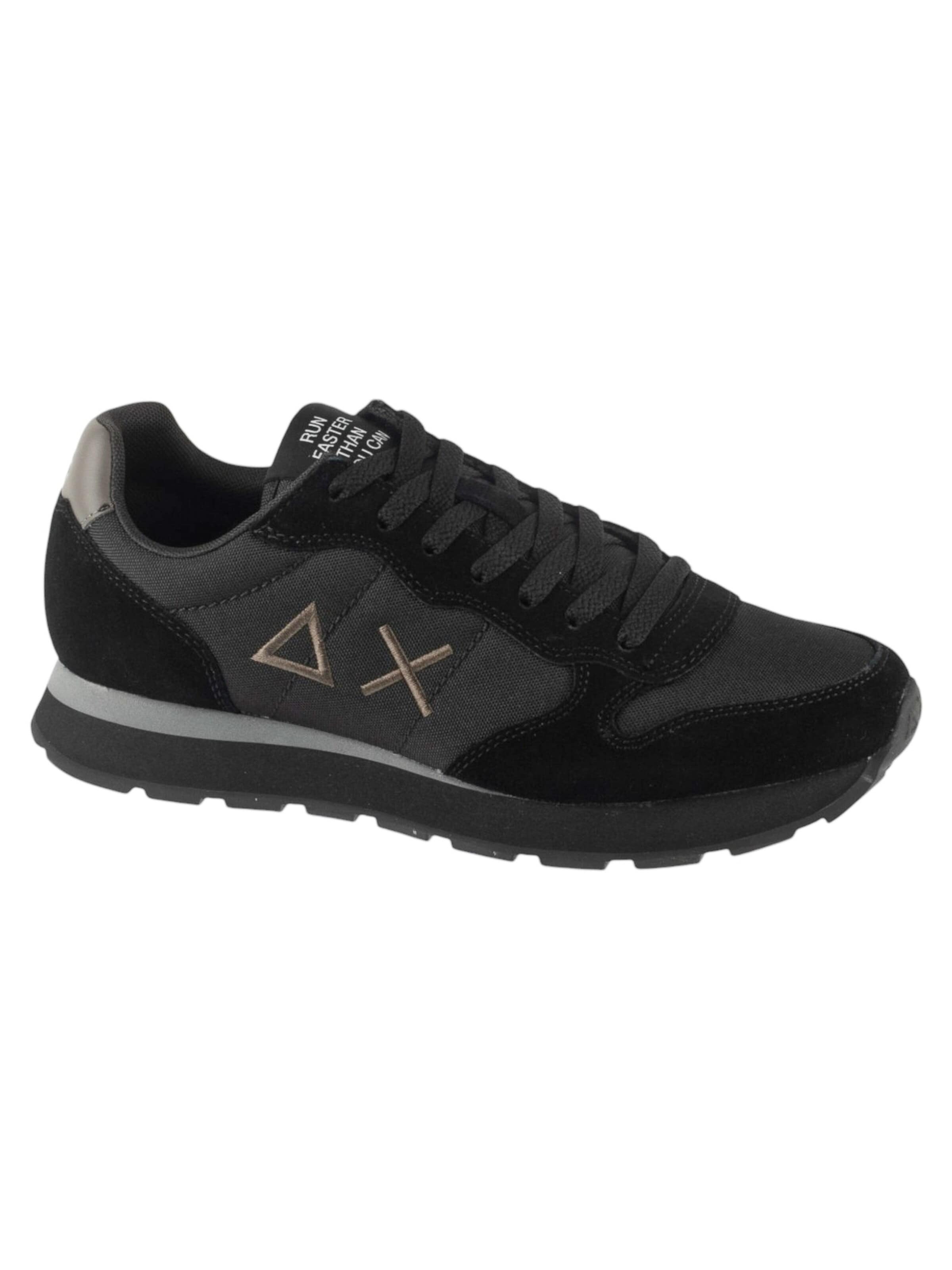 SUN68 Platform trainers 'SUN68 Tom Solid' in Black: front