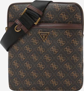 GUESS Сумка через плечо 'MILANO CROSSBODY FLAT' в Коричневый: спереди