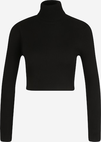 Missguided Petite Sweater in Black: front