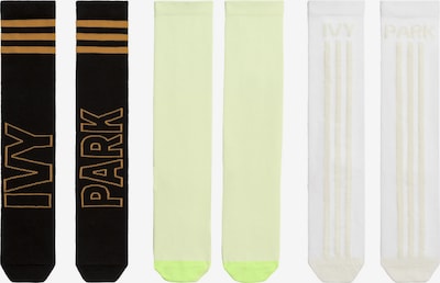 ADIDAS ORIGINALS Nogavice | pastelno rumena / črna / bela barva, Prikaz izdelka