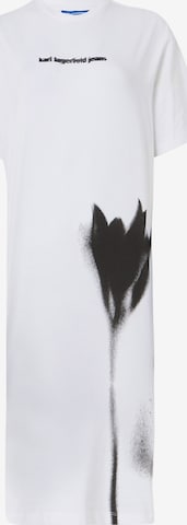 Rochie de la KARL LAGERFELD JEANS pe alb: față