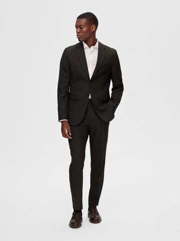 Coupe slim Veste de costume SELECTED en marron