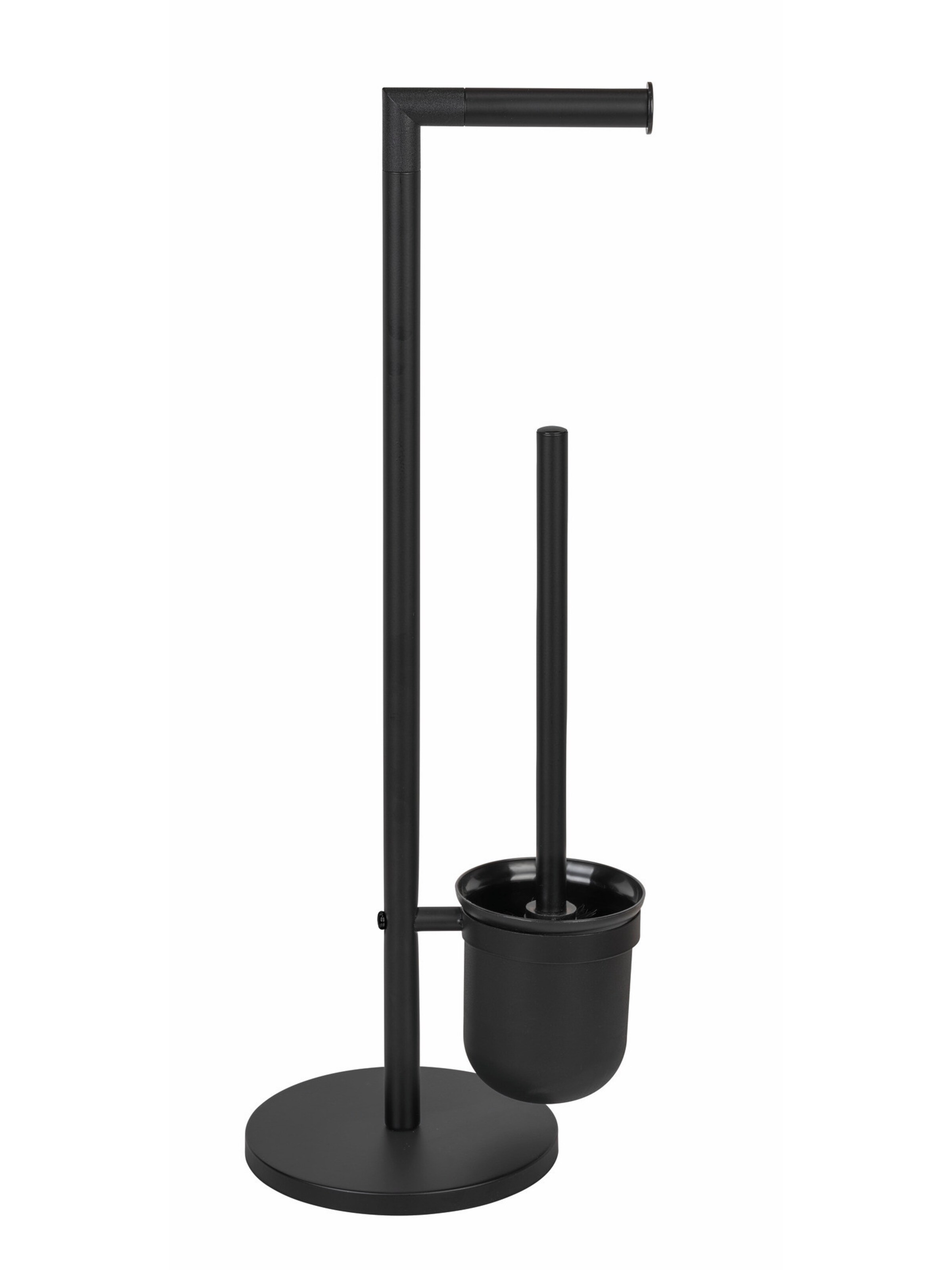 Wenko WC-Garnitur 'Parus' in Schwarz: Vorderseite