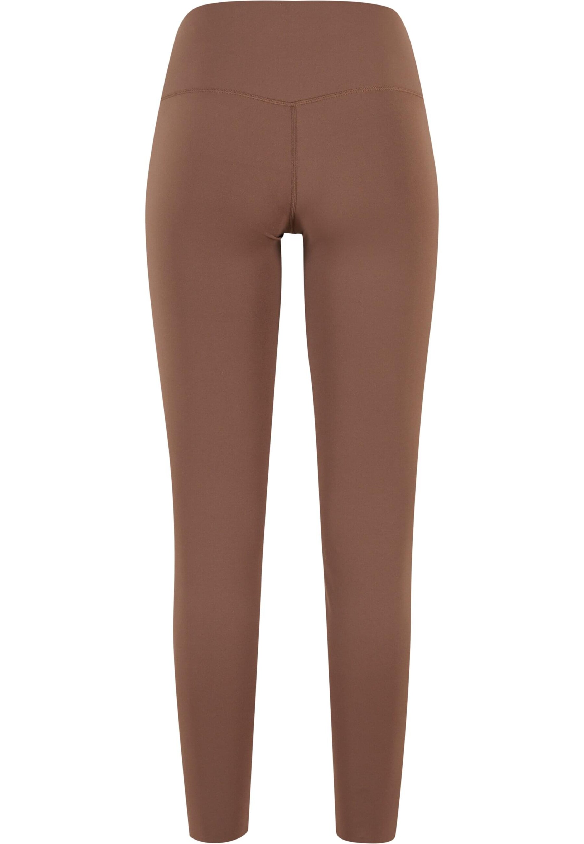 Urban Classics Skinny Legíny – hnědá