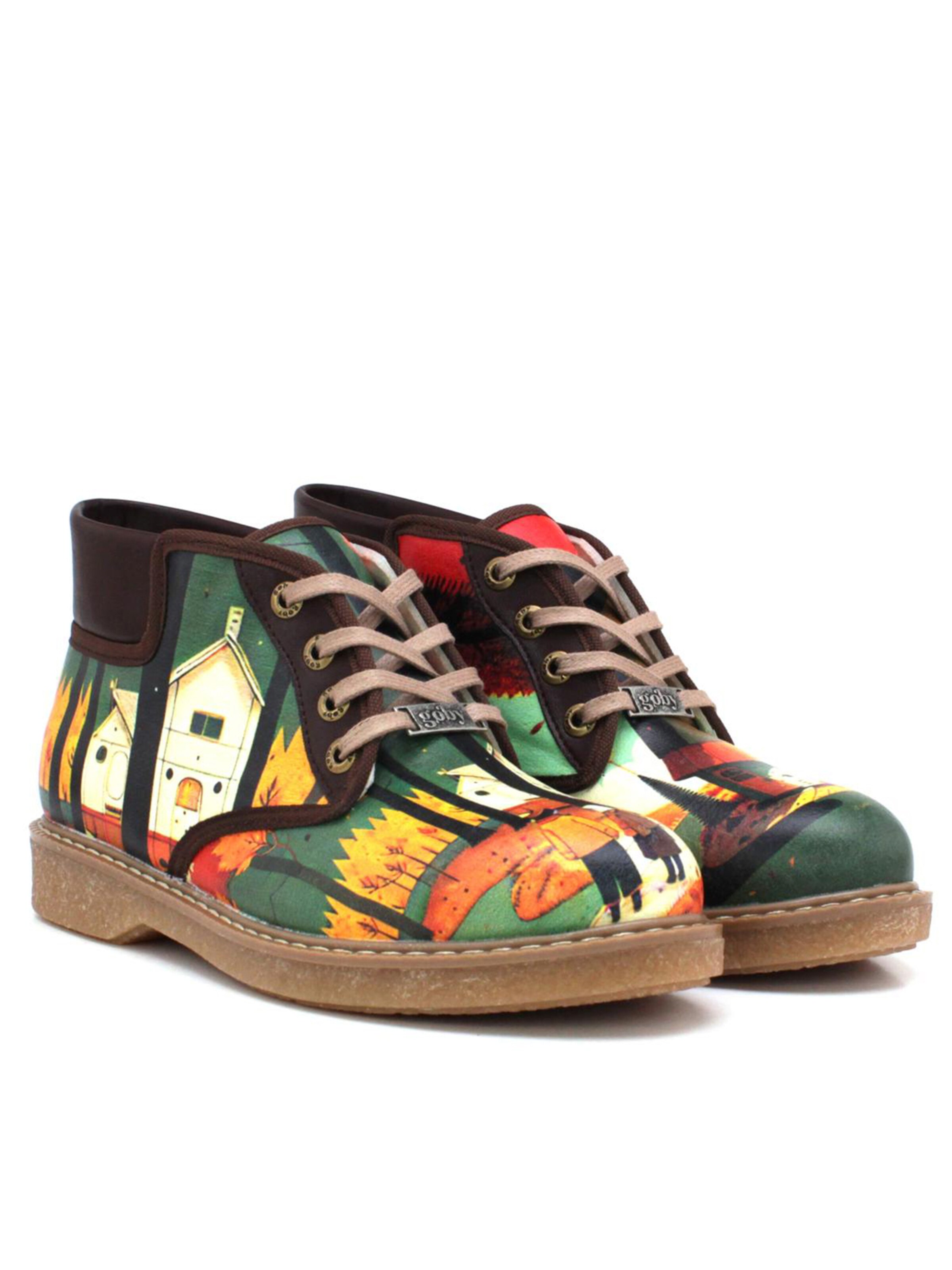 Goby Booties 'Goby lace up ankle shoes GKP101' in Mixed colors