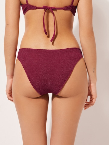 CALZEDONIA Bikini Bottoms 'CRINKLE WAVES' in Red