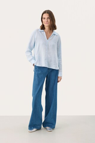 Part Two Bluse 'Natalee' i blå
