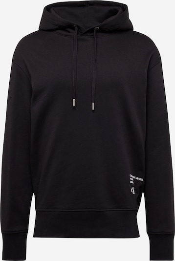 Calvin Klein Jeans Суичър в сиво / черно / бяло, Преглед на продукта