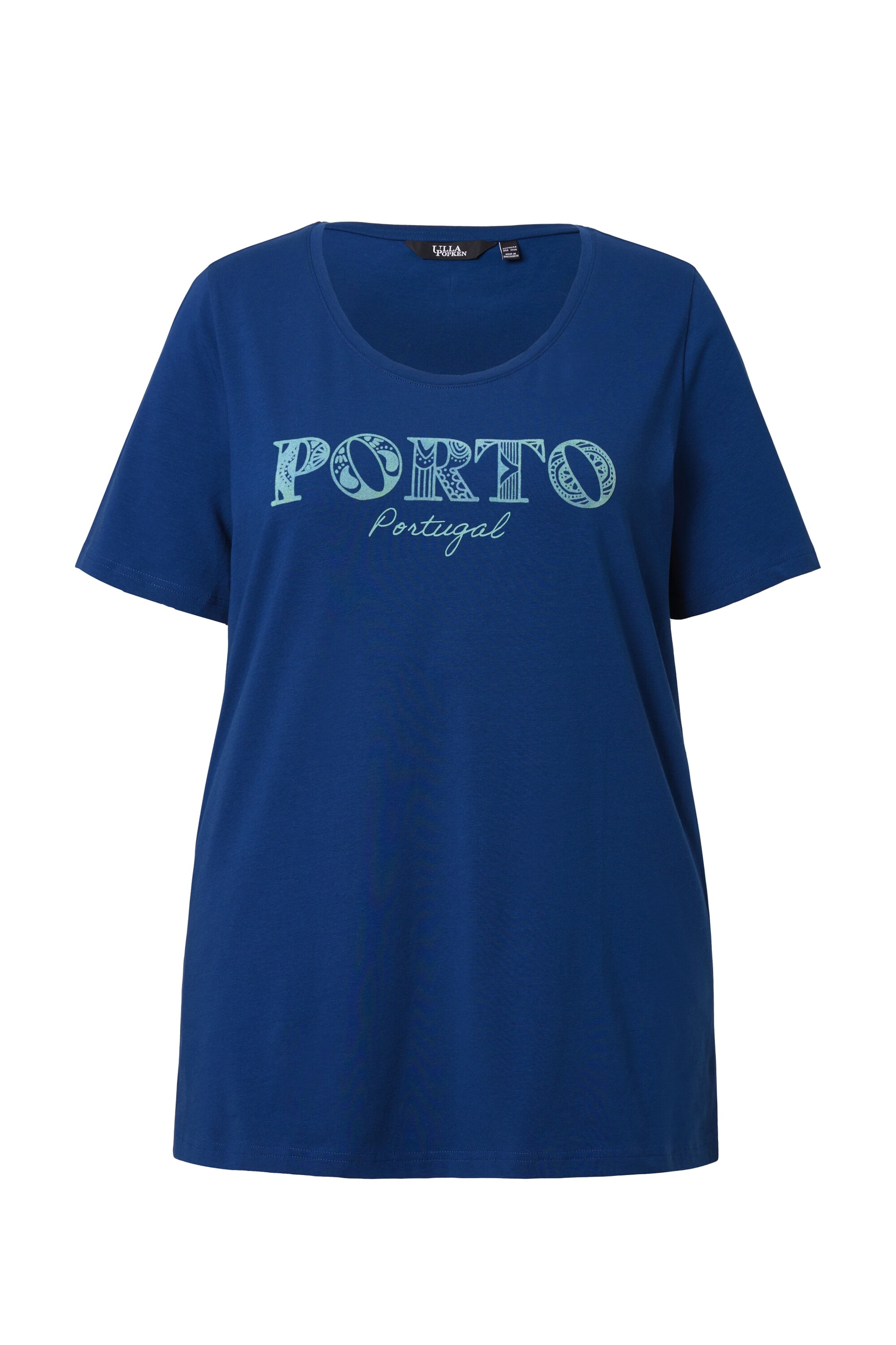 Tricou de la Ulla Popken pe albastru: față