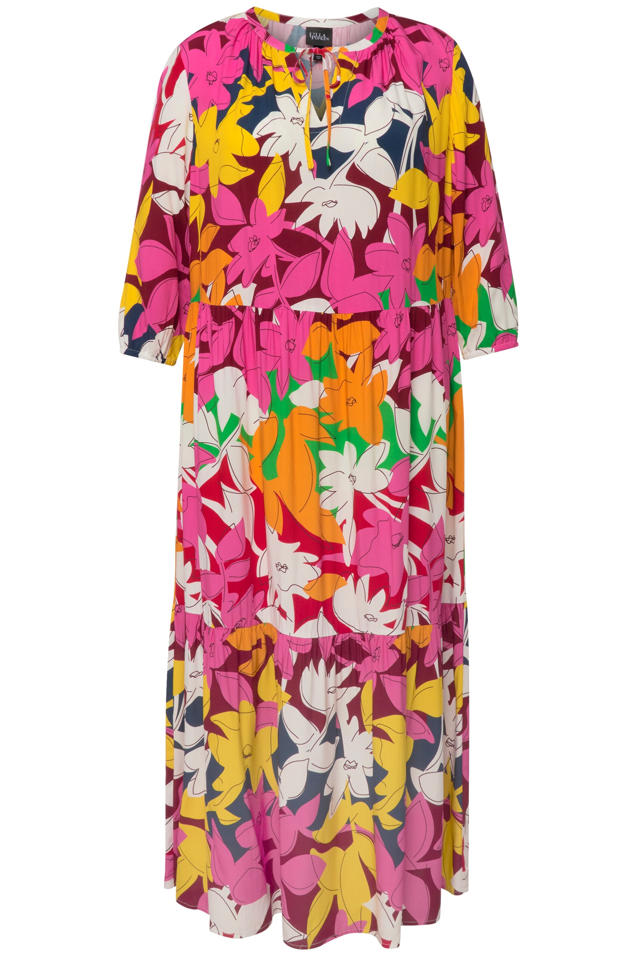 Ulla Popken Kleid in Mischfarben: Vorderseite
