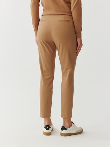 Regular Pantaloni cu dungă 'JAKINA' de la TATUUM pe bej