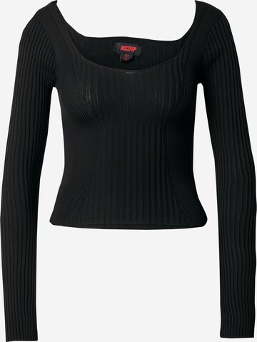 Pull-over Misspap en noir : devant