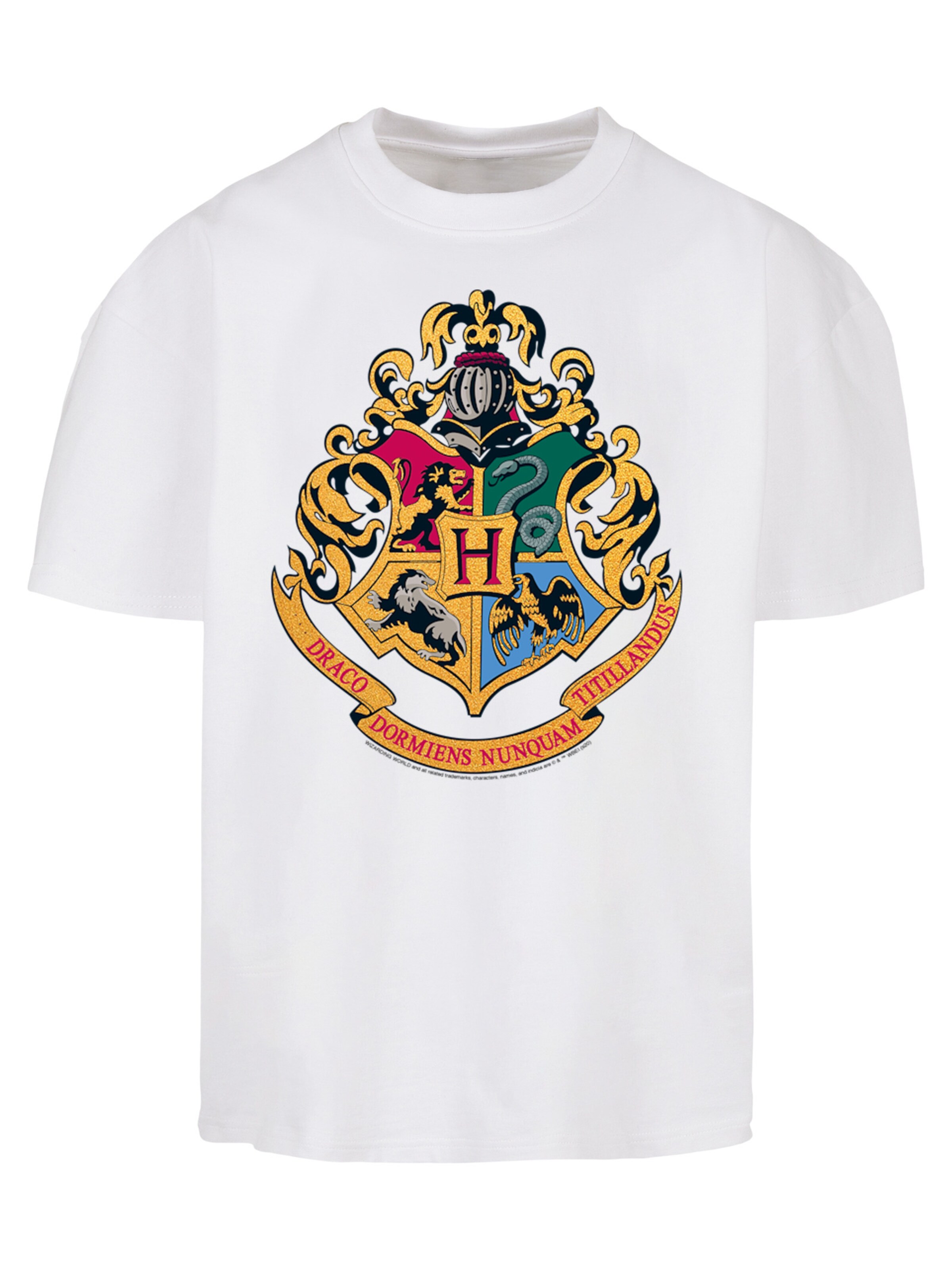F4NT4STIC T-Shirt 'Harry Potter Hogwarts' in Weiß: Vorderseite