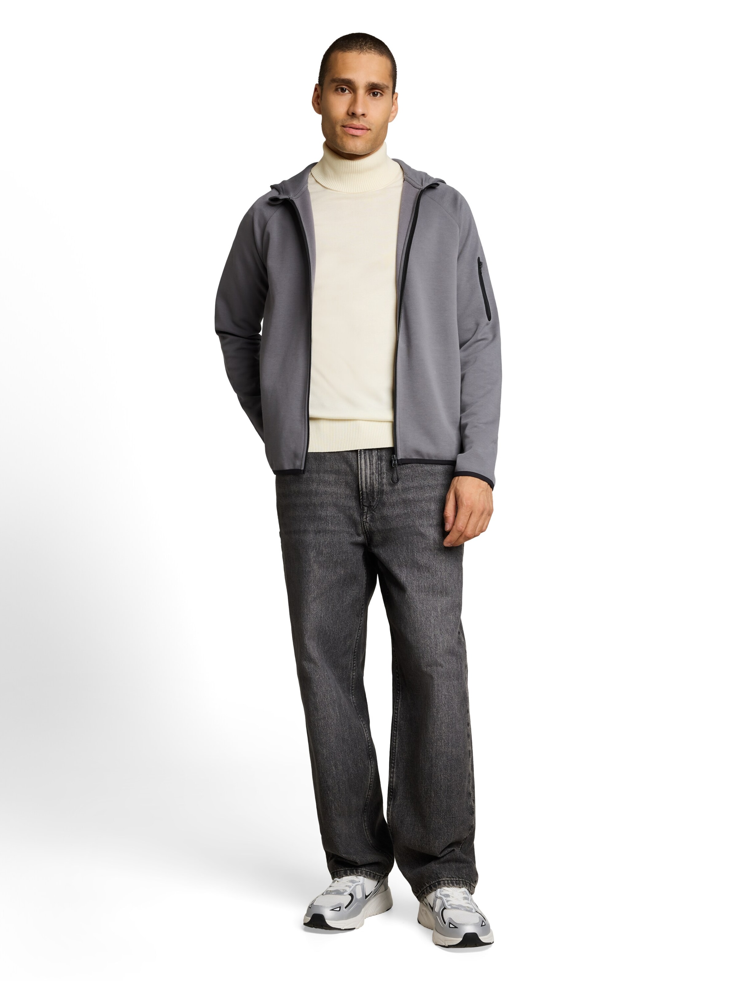 TOM TAILOR DENIM Sweater in White