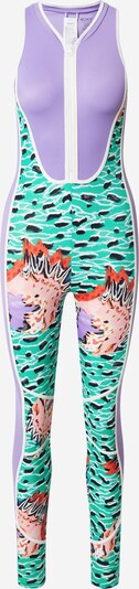 ROXY Sportski komplet 'STELLA' u žad / sivkasto ljubičasta (mauve) / tamno narančasta / crna / bijela, Pregled proizvoda