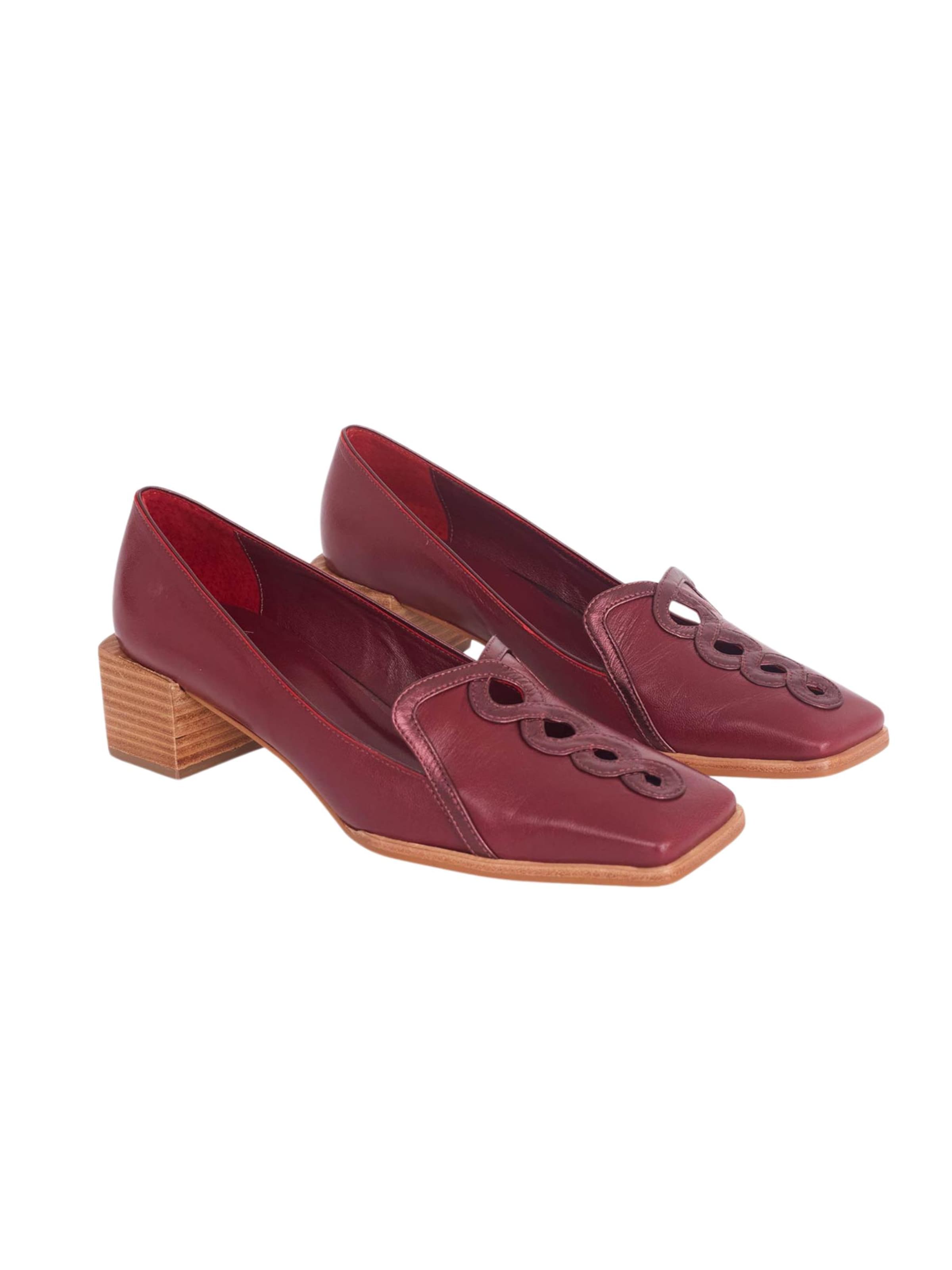 Mangara Atelier - Mocasines 'Mocassin Cordia en Cuir Purple' en lila