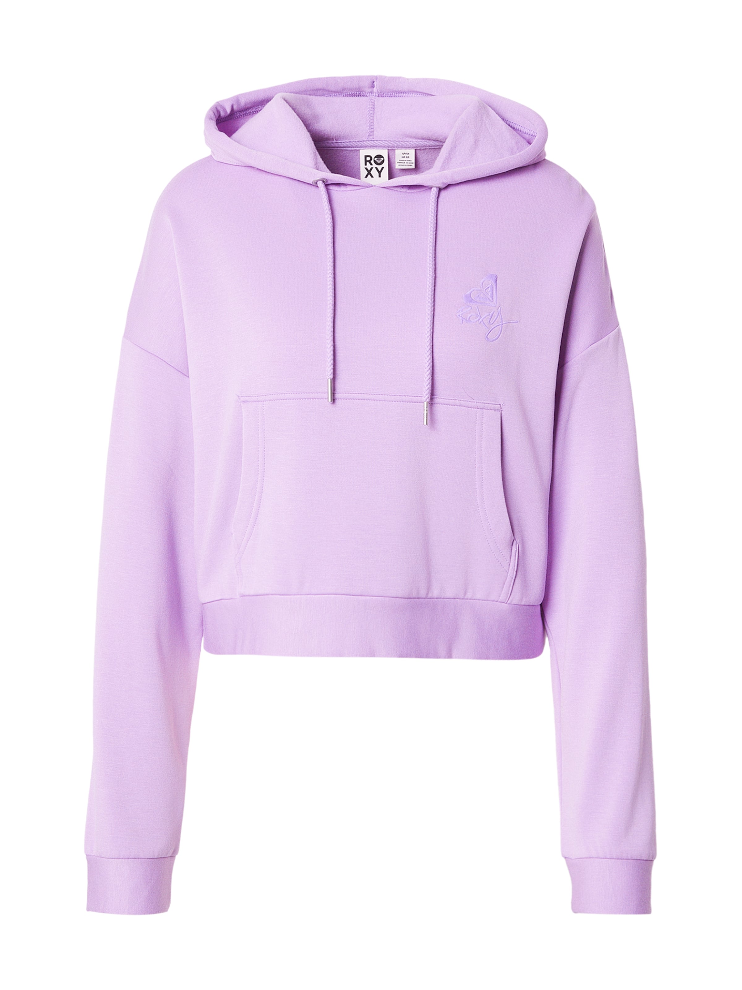 ROXY Athletic Sweatshirt 'SURFINGBYDAY' in Purple: front